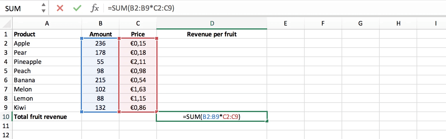 Array formule in enkele cel // PerfectXL