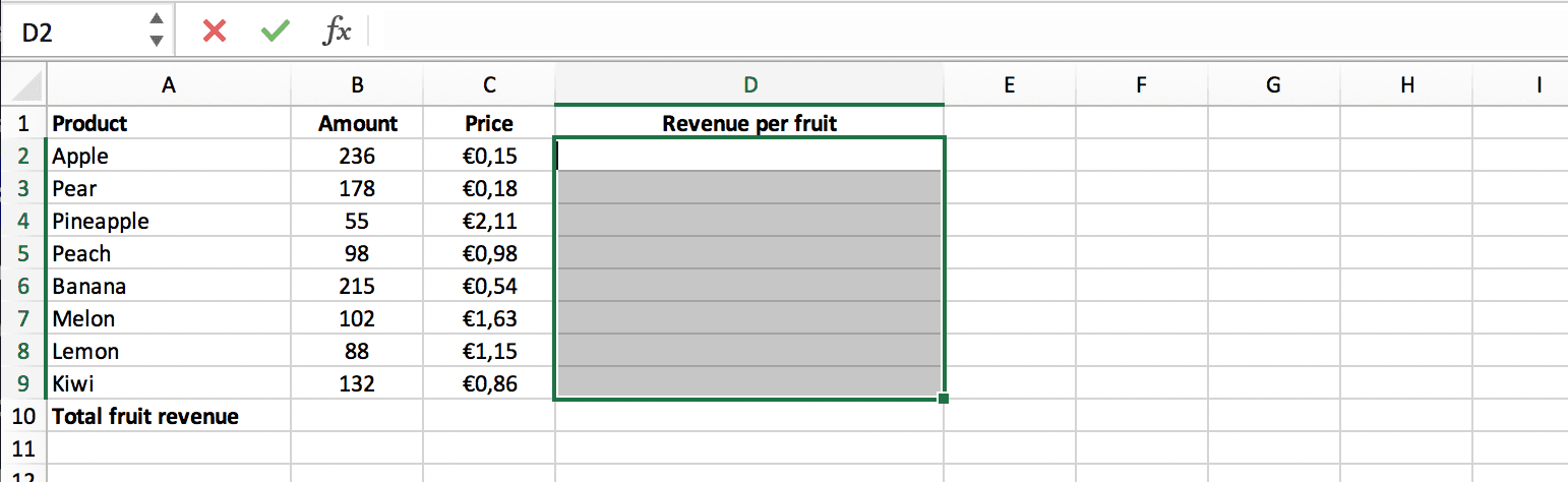 Multi-cel array formule in Excel // PerfectXL