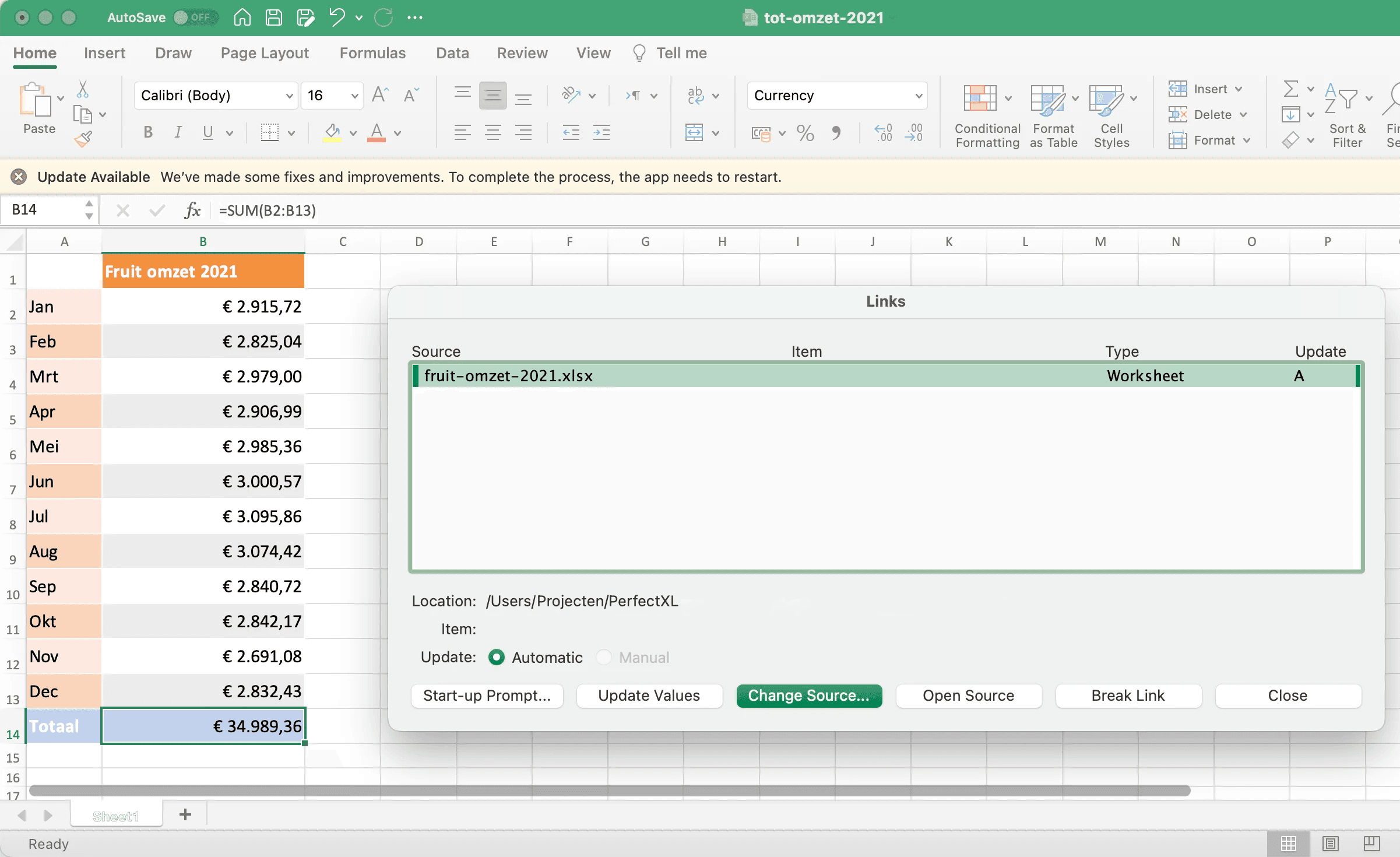 Overzicht van in je Excel bestand gebruikte externe bronnen // PerfectXL Academy
