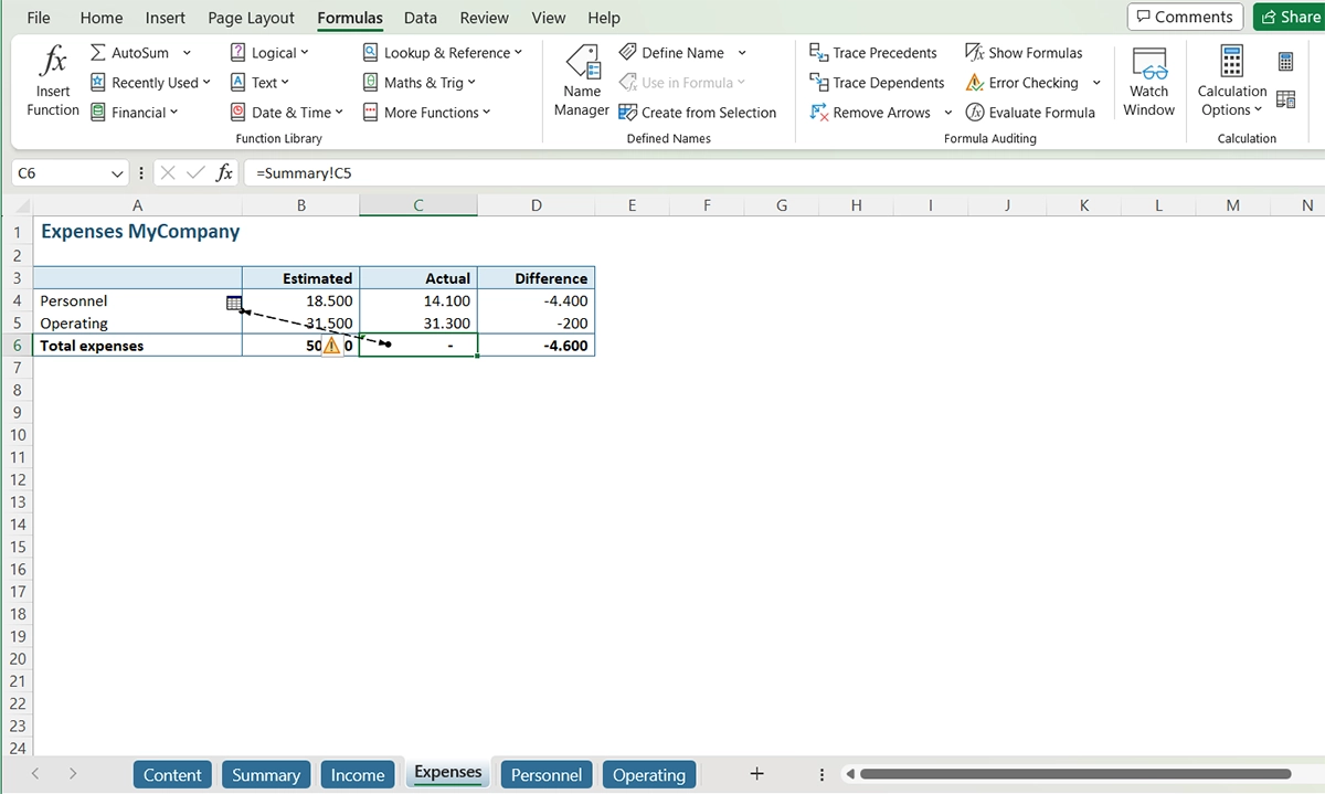 Location of a circular reference in Excel // PerfectXL Location of a circular reference in Excel // PerfectXL
