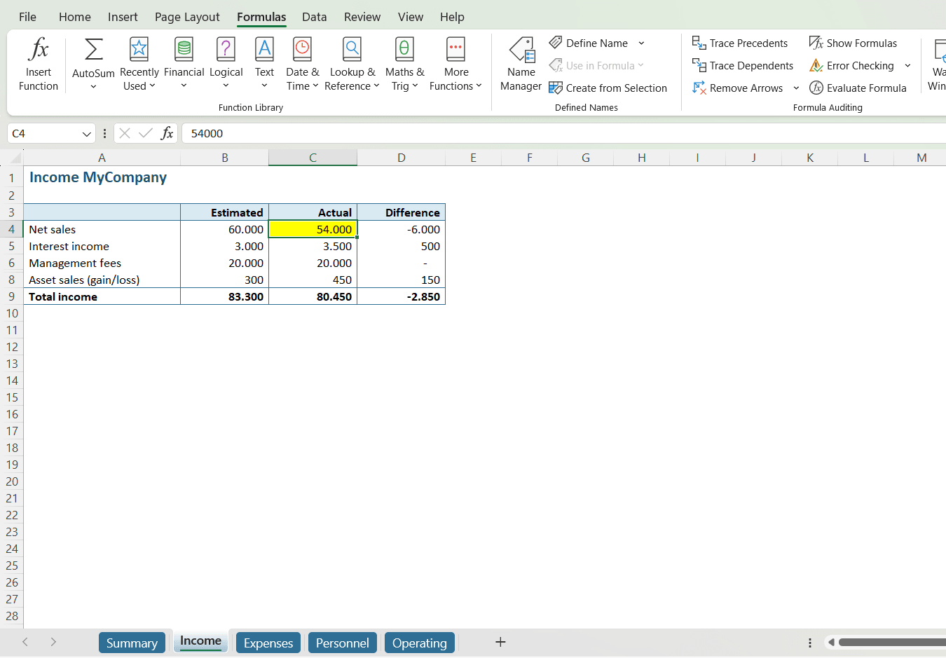 Replace formula with value // PerfectXL
