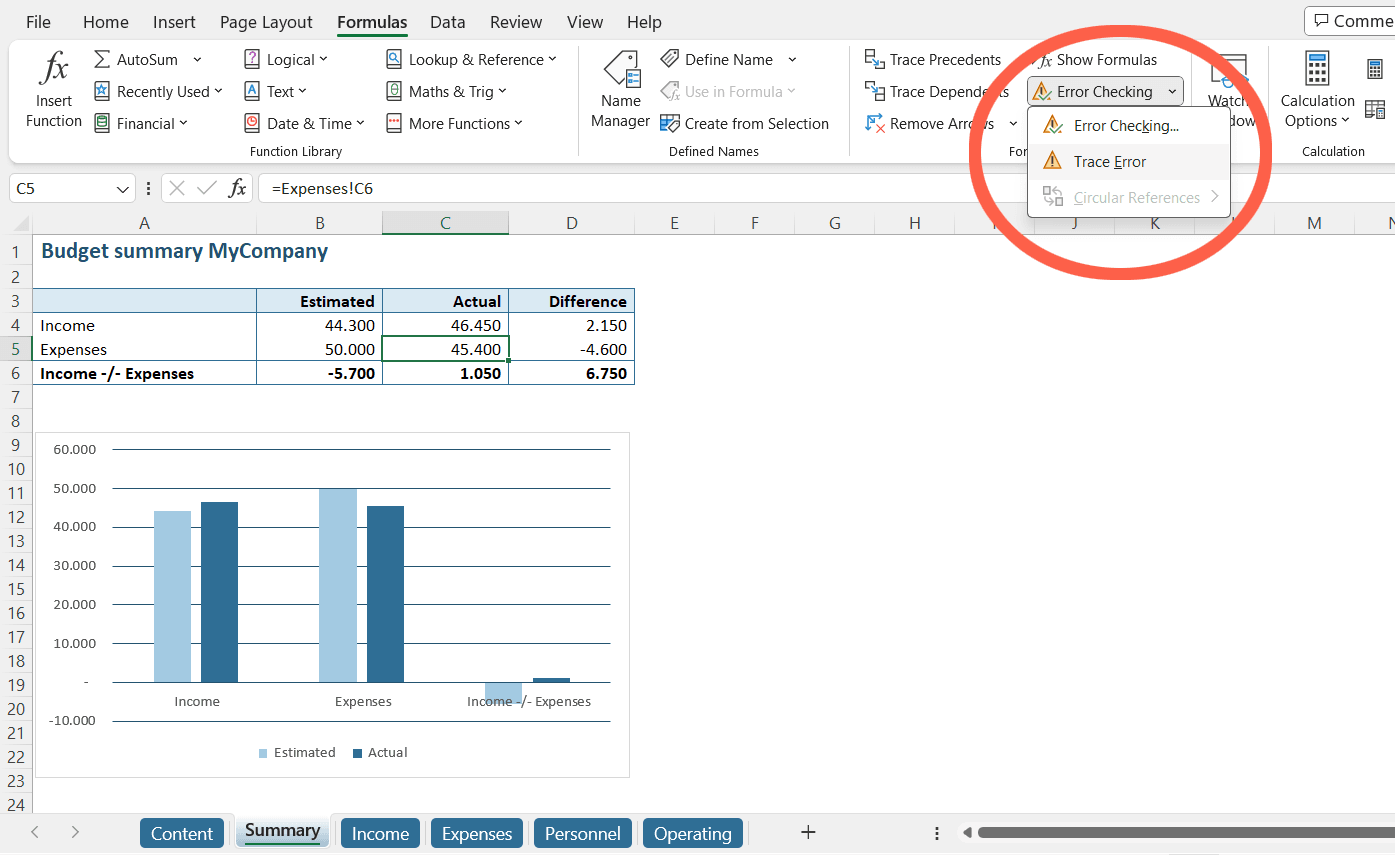 Standaard Error Check toont geen kringverwijzingen meer // PerfectXL