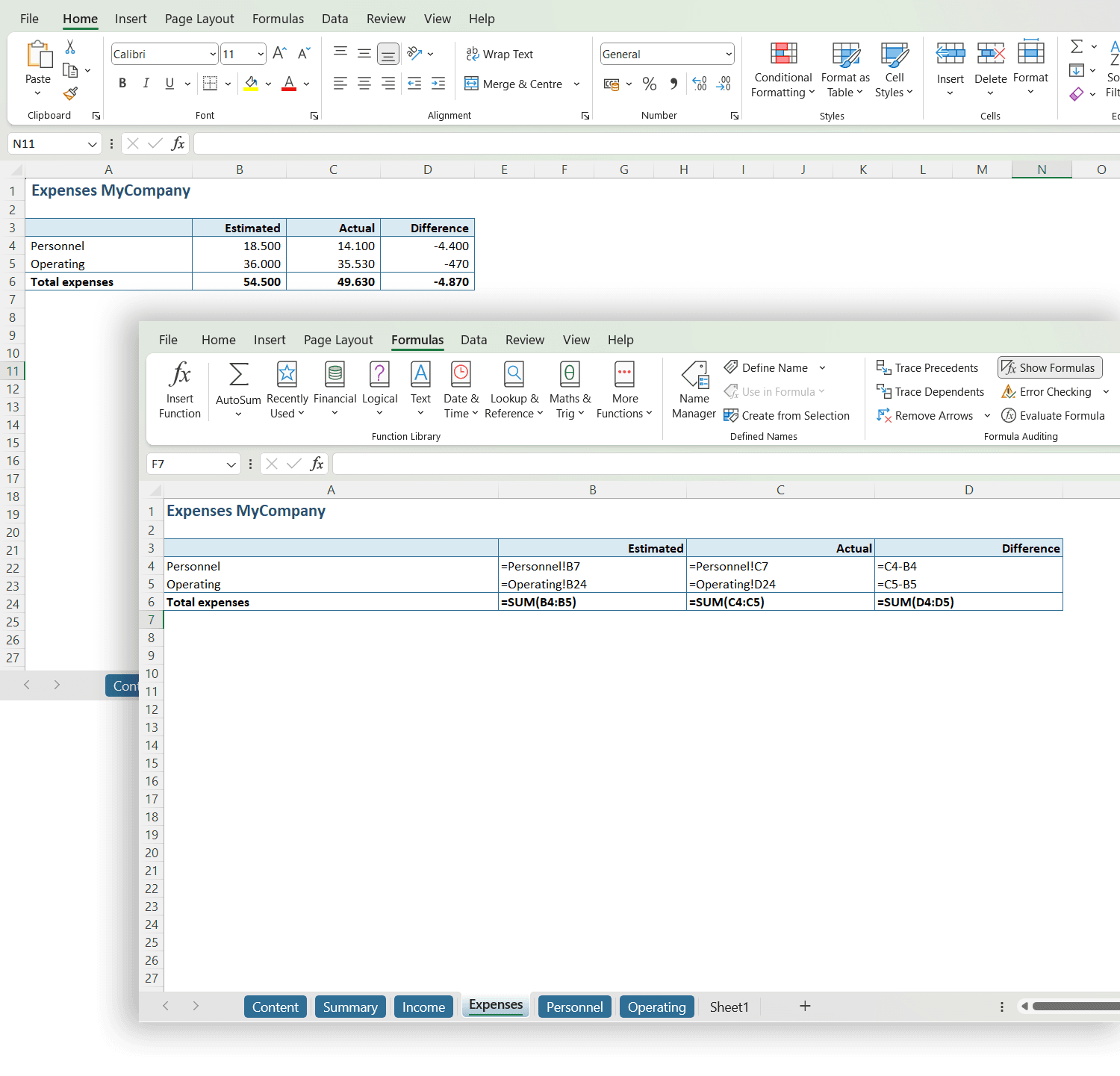Manually tracking hardcoded numbers in an Excel file // PerfectXL